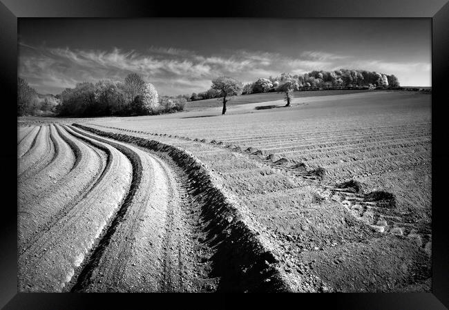 Ploughed Field, High Melton, South Yorkshire Framed Print by Darren Galpin