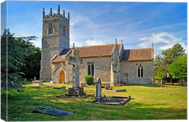 Church of St Winifred, Stainton, Doncaster Canvas Print by Darren Galpin