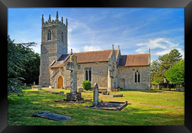 Church of St Winifred, Stainton, Doncaster Framed Print by Darren Galpin