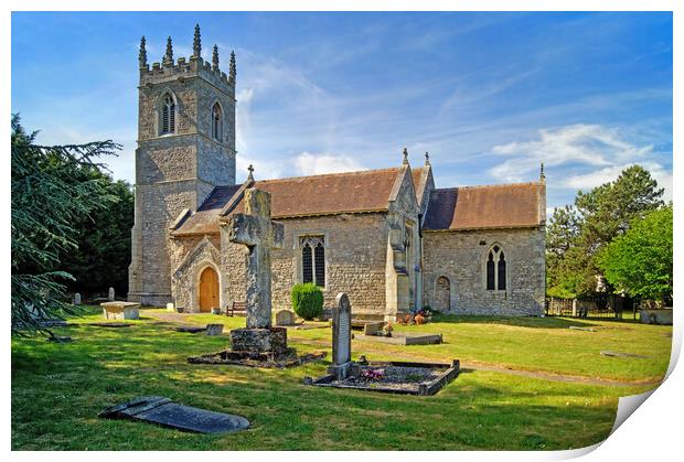 Church of St Winifred, Stainton, Doncaster Print by Darren Galpin