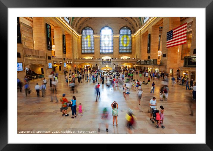 Grand Central station rail terminal New York Ameri Framed Mounted Print by Spotmatik 