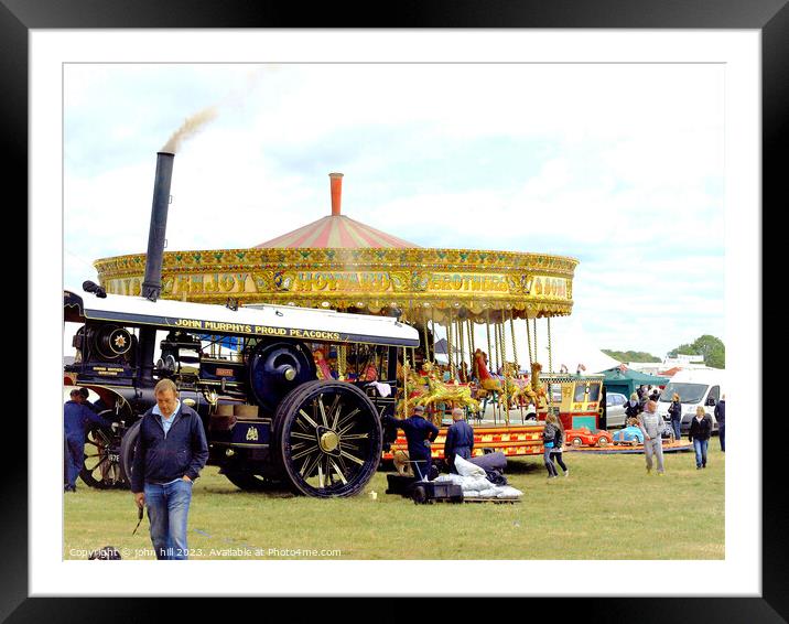 Country show, Moorgreen, Nottinghamshire, UK. Framed Mounted Print by john hill