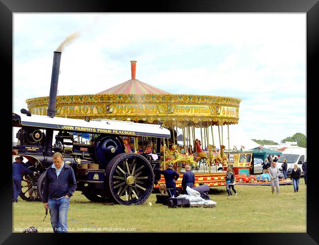 Country show, Moorgreen, Nottinghamshire, UK. Framed Print by john hill