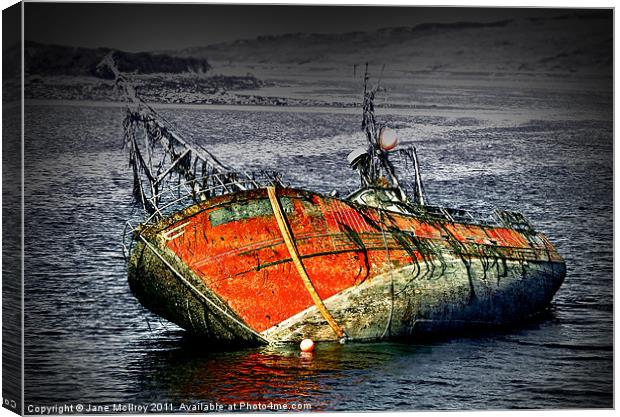 Ghost Ship Canvas Print by Jane McIlroy