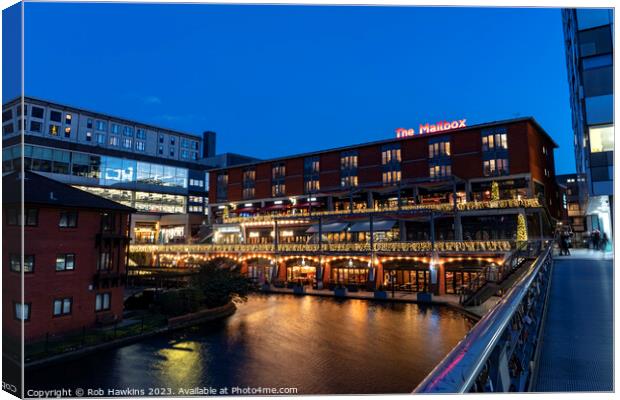 Mailbox twilight Canvas Print by Rob Hawkins