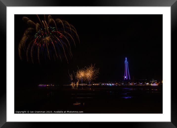 Fireworks on the Golden Mile Framed Mounted Print by Ian Cramman