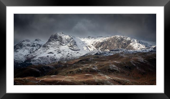 The Langdale Pikes Framed Mounted Print by Simon Wrigglesworth