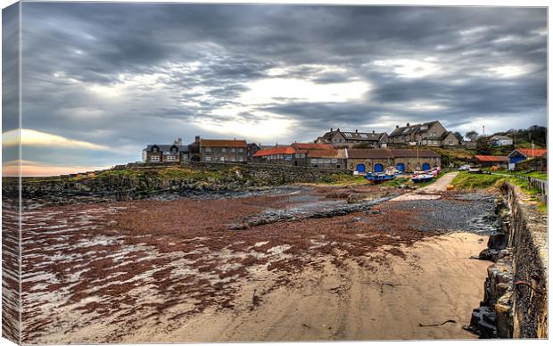 Craster Harbour Canvas Print by Kevin Tate