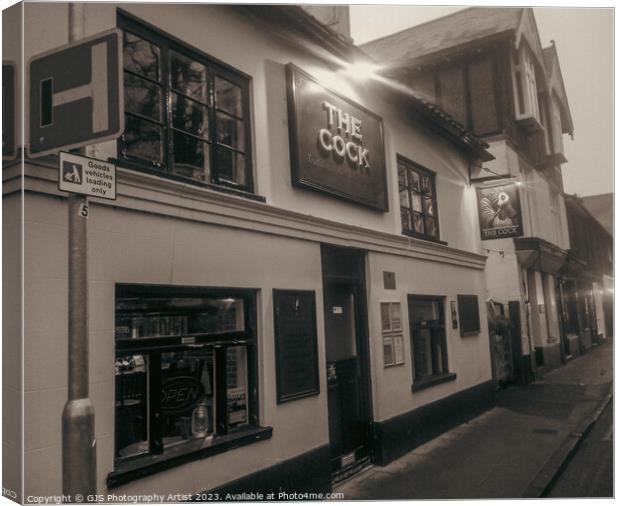 The Cock Dereham in Sepia Canvas Print by GJS Photography Artist