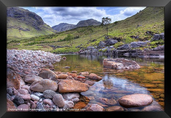 River Etive, Scotland Framed Print by Paul Messenger