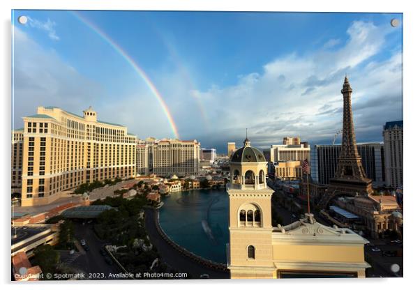 Bellagio Resort Hotel Las Vegas Strip Nevada USA Acrylic by Spotmatik 
