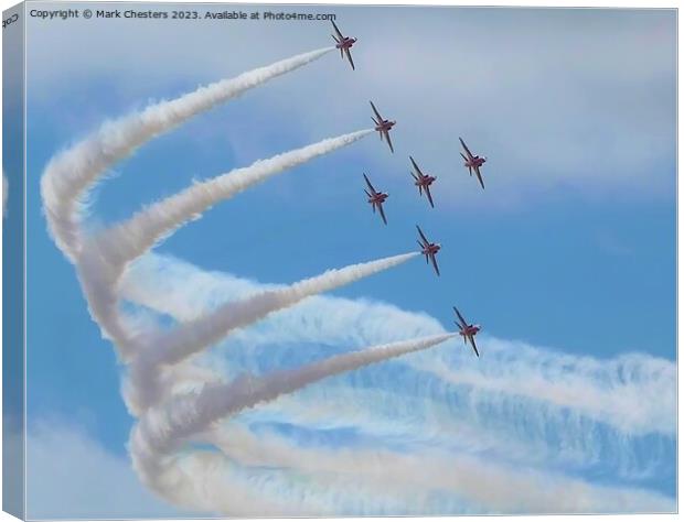 Magnificent Aerial Display Canvas Print by Mark Chesters