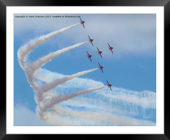 Magnificent Aerial Display Framed Mounted Print by Mark Chesters