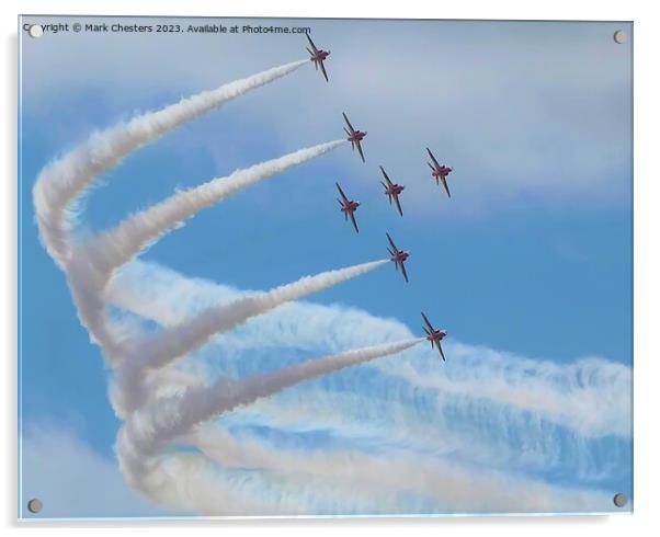Magnificent Aerial Display Acrylic by Mark Chesters