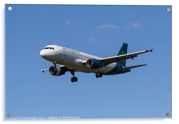 Aer Lingus Airbus A320-214      Acrylic by David Pyatt