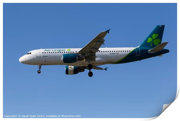 Aer Lingus Airbus A320-214        Print by David Pyatt