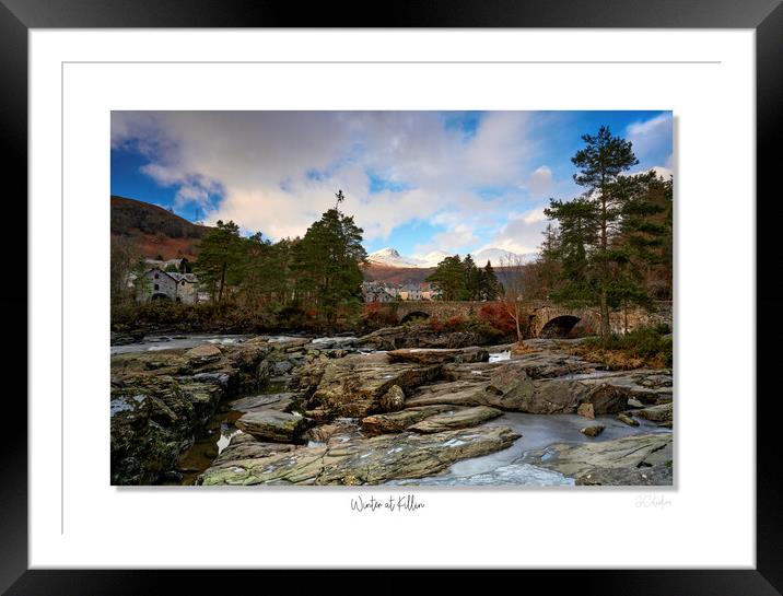 Winter at Killin Framed Mounted Print by JC studios LRPS ARPS