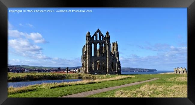 Whitby Abbey Framed Print by Mark Chesters