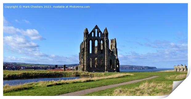 Whitby Abbey Print by Mark Chesters