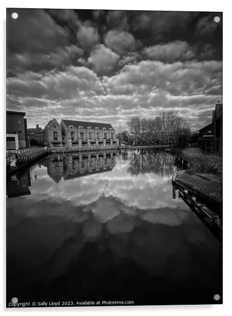 The River Wensum, Norwich   Acrylic by Sally Lloyd