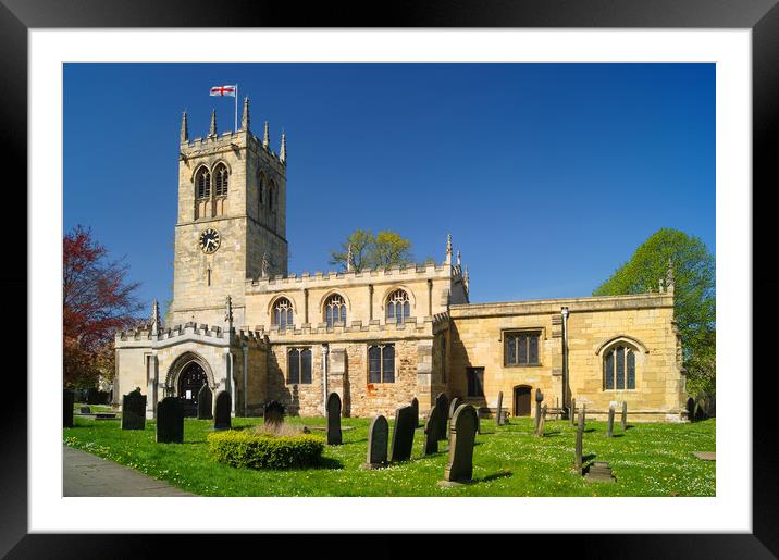 St Peters Church, Conisbrough Framed Mounted Print by Darren Galpin