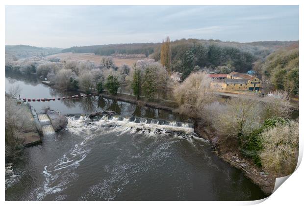 Sprotbrough River Don Navigation Print by Apollo Aerial Photography