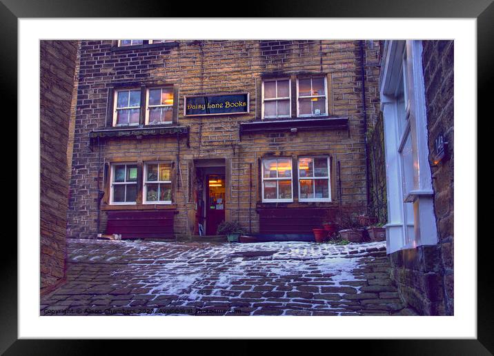 Daisy Lane Books Holmfirth Framed Mounted Print by Alison Chambers