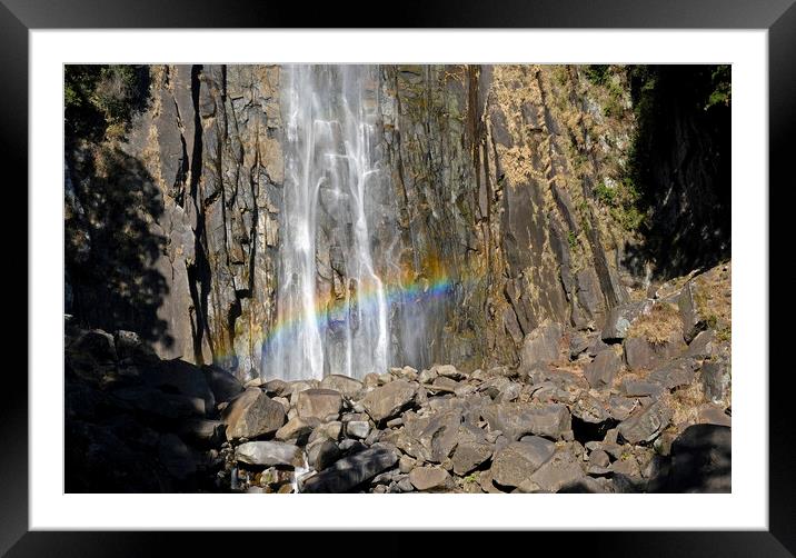 Nachi Waterfall near Kii-Katsuura in Japan Framed Mounted Print by Lensw0rld 
