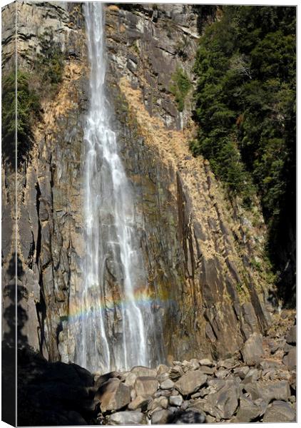 Nachi Waterfall near Kii-Katsuura in Japan Canvas Print by Lensw0rld 