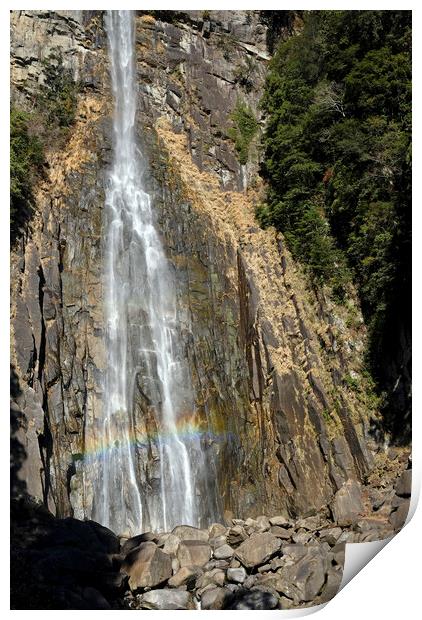 Nachi Waterfall near Kii-Katsuura in Japan Print by Lensw0rld 
