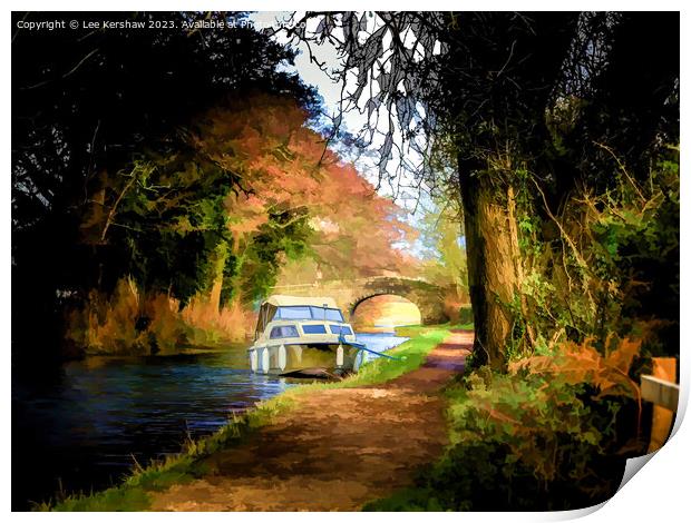 Serene Pathway: A Tranquil Journey on the Monmouth Print by Lee Kershaw