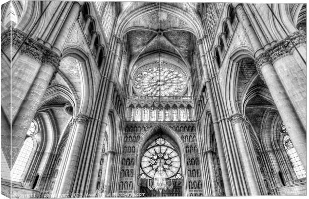 Notre Dame Cathedral Reims   Canvas Print by David Pyatt