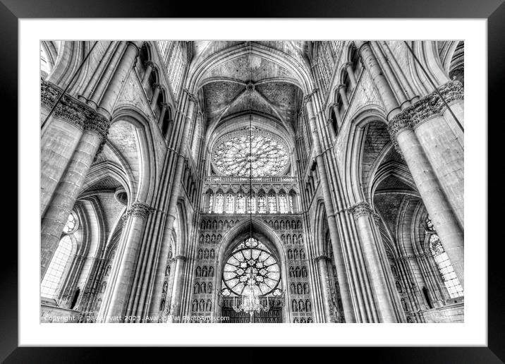 Notre Dame Cathedral Reims   Framed Mounted Print by David Pyatt