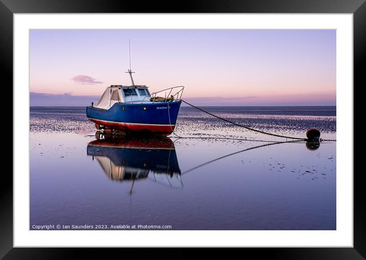 Low Tide Framed Mounted Print by Ian Saunders