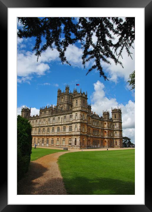 Highclere Castle Downton Abbey England United Kingdom Framed Mounted Print by Andy Evans Photos