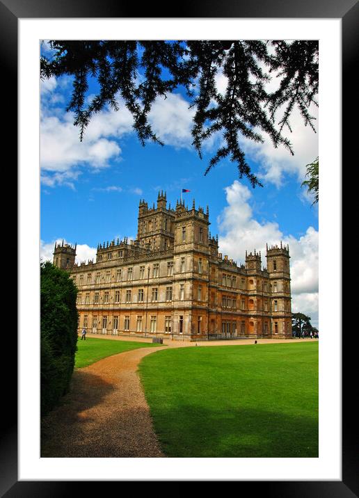 Highclere Castle Downton Abbey England United Kingdom Framed Mounted Print by Andy Evans Photos