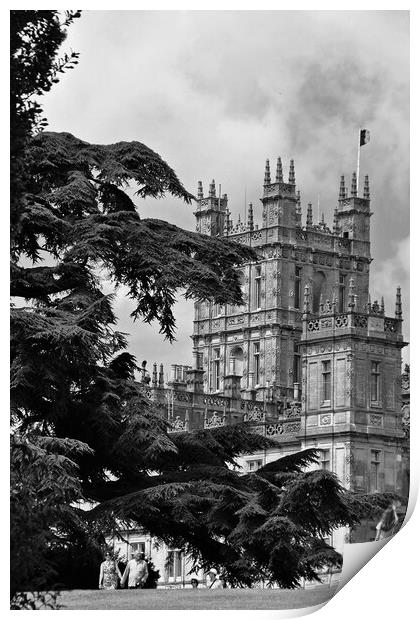 Highclere Castle Downton Abbey England United Kingdom Print by Andy Evans Photos