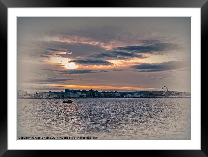 High water Framed Mounted Print by Carl Shellis