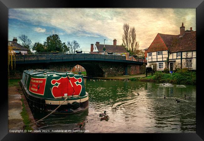 Hungerford Wharf and The Rose Framed Print by Ian Lewis