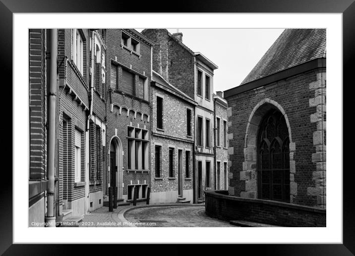 Quaint street, Geraardsbergen, Belgium Framed Mounted Print by Imladris 