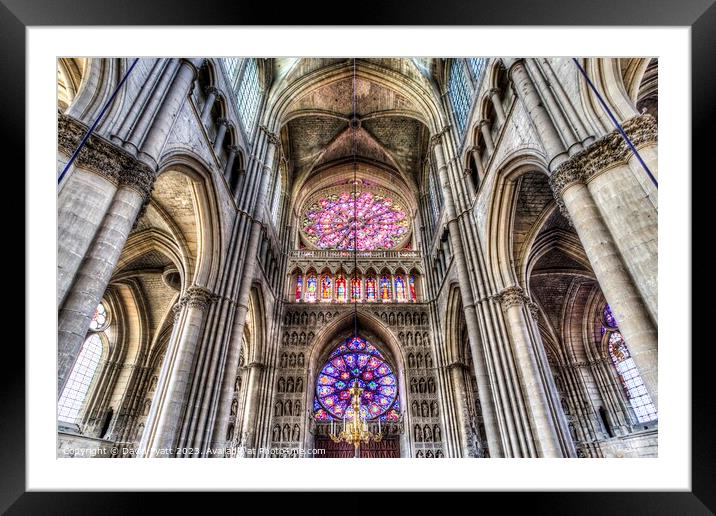 Notre Dame Cathedral Reims  Framed Mounted Print by David Pyatt