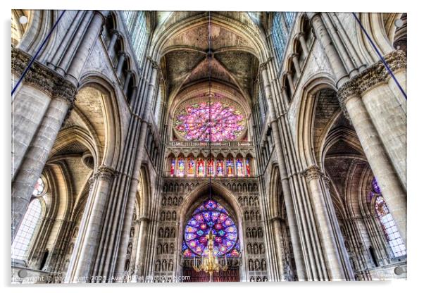 Notre Dame Cathedral Reims  Acrylic by David Pyatt