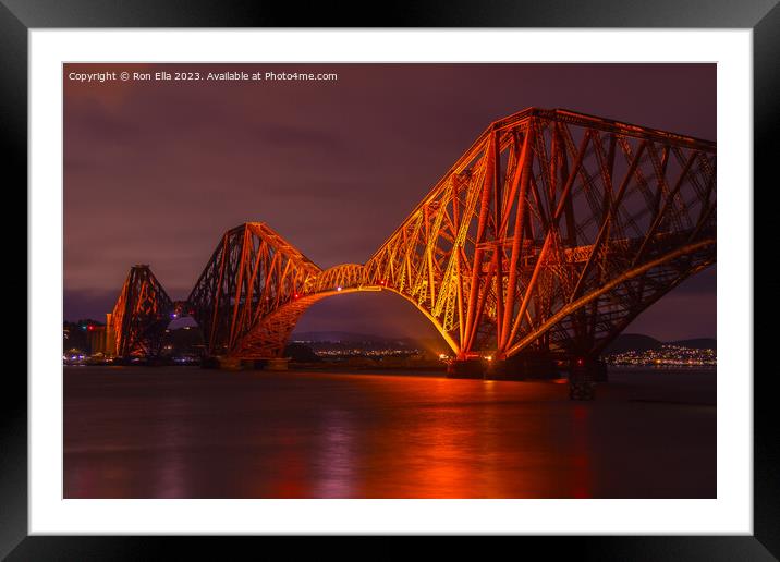 Iconic Cantilever Bridge Framed Mounted Print by Ron Ella