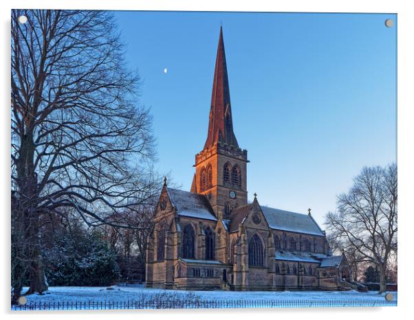 Holy Trinity Church, Wentworth Acrylic by Darren Galpin
