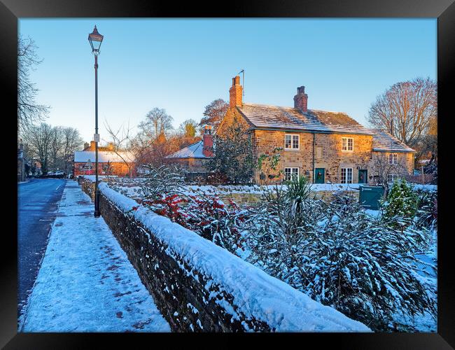 Wentworth Cottages, South Yorkshire Framed Print by Darren Galpin