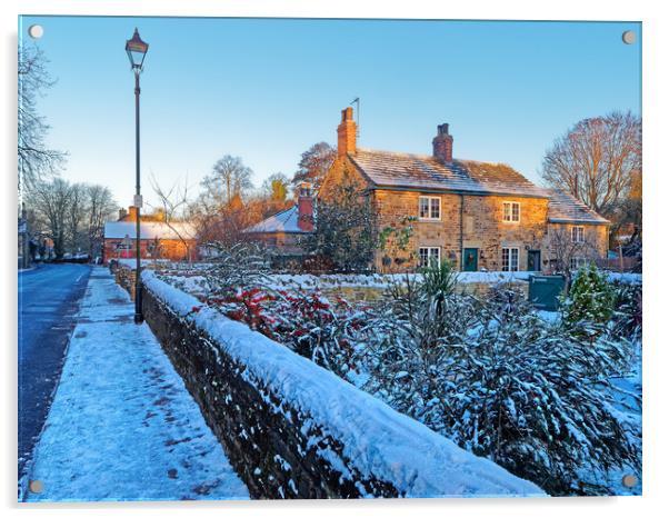 Wentworth Cottages, South Yorkshire Acrylic by Darren Galpin