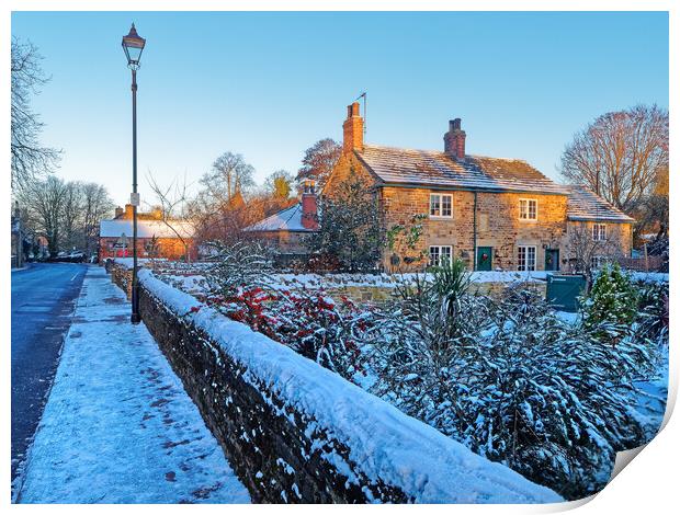 Wentworth Cottages, South Yorkshire Print by Darren Galpin