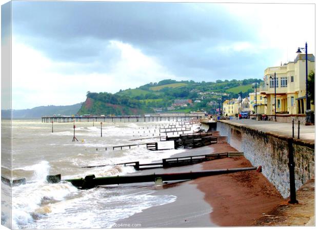 Teignmouth, Devon. Canvas Print by john hill