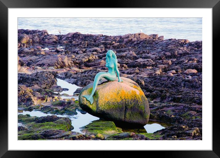 Mermaid of the North, Balintore, Scotland Framed Mounted Print by Jacqi Elmslie