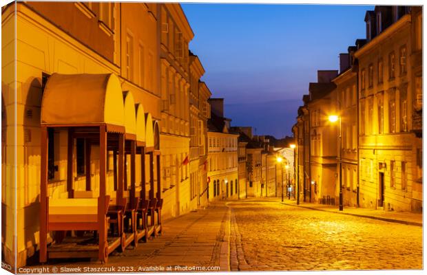 Warsaw Dawn Canvas Print by Slawek Staszczuk